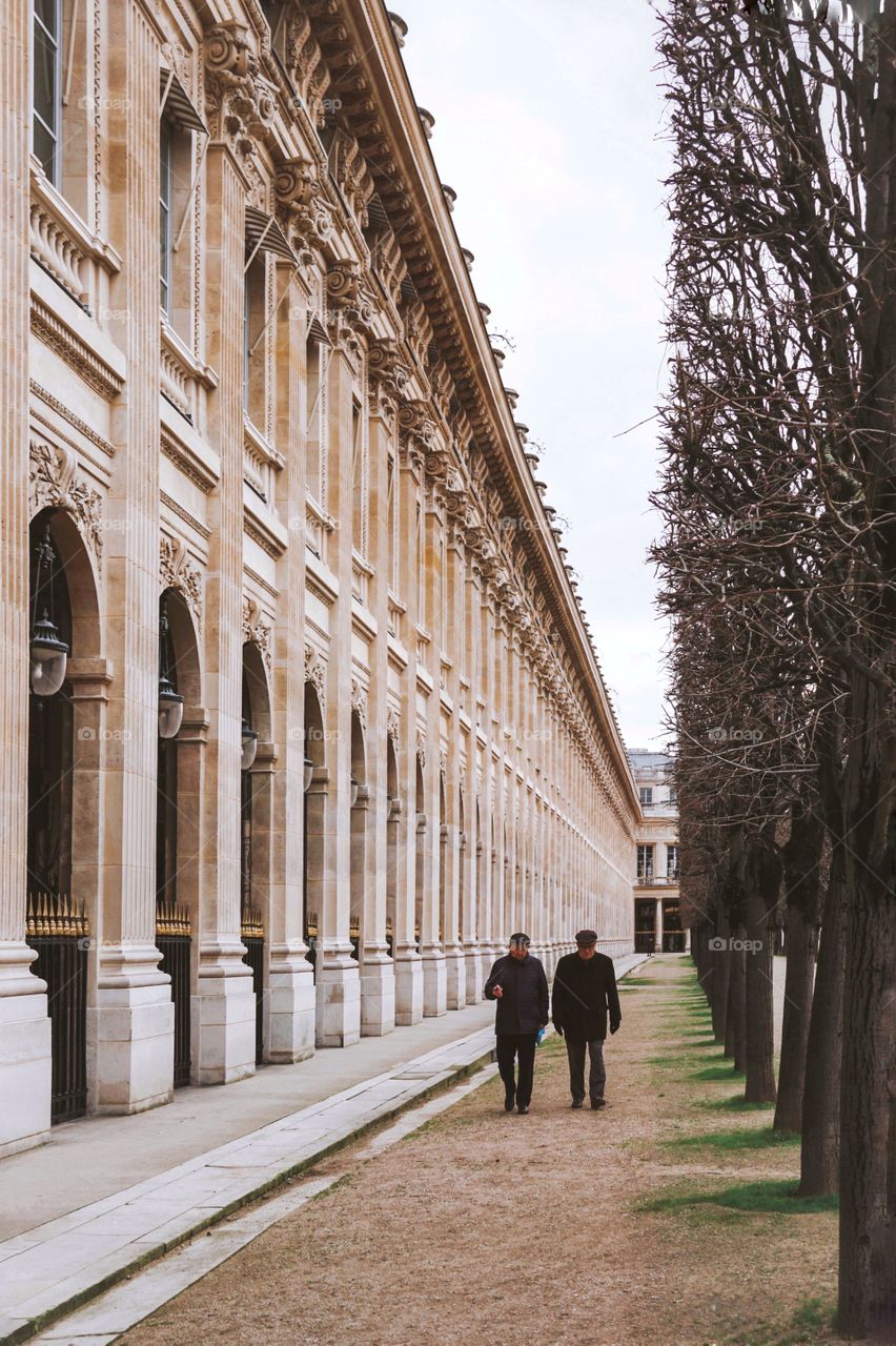 Two men on a walk