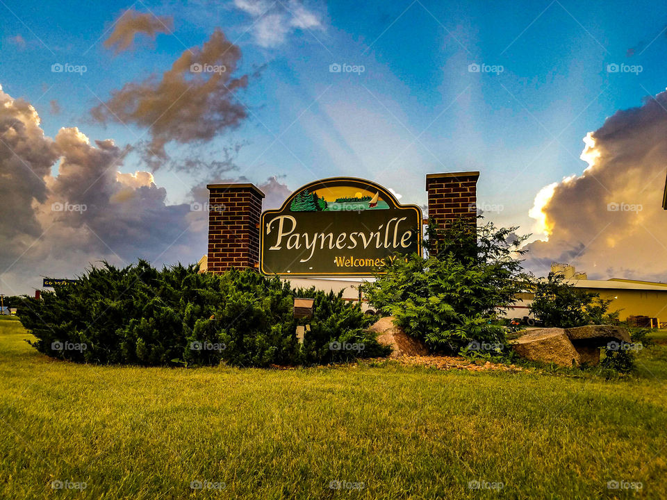Paynesville Welcome Sign