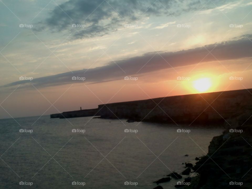 Sunset, Dawn, Landscape, Beach, Water