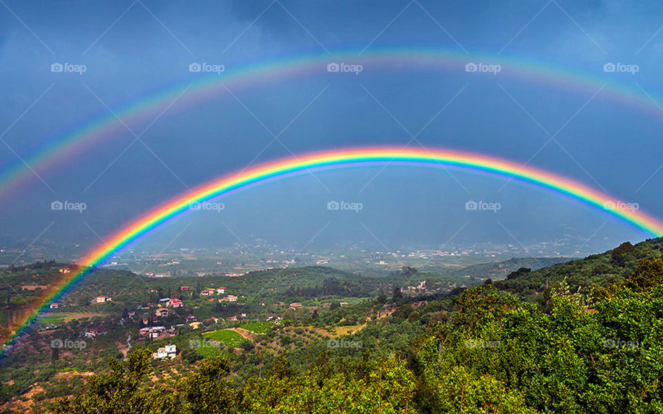Amazing rainbow, over the world ! 