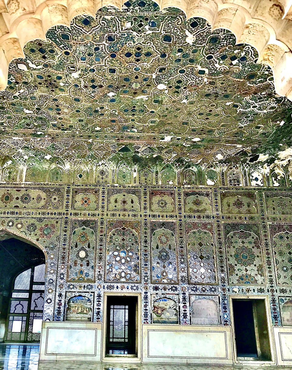 Mirrored Wall, Lahore Fort, Pakistan 