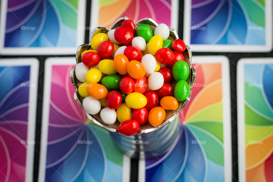 A bowl full of sugar candies.