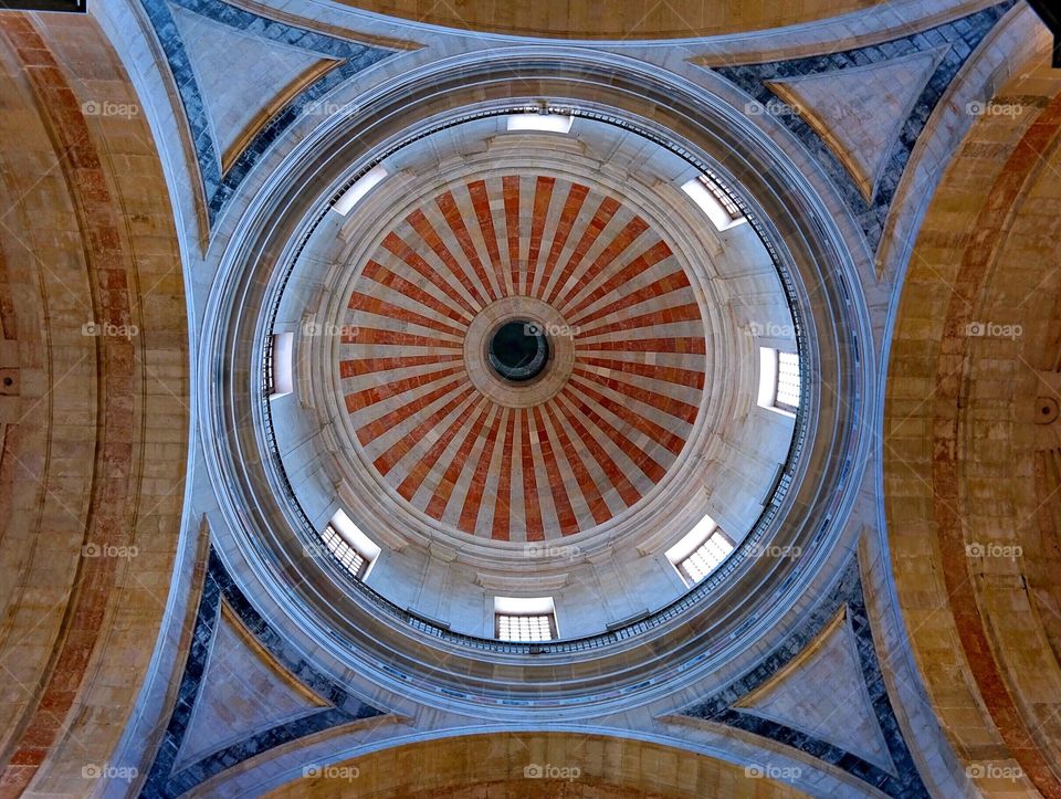 Low angle view of ceiling pattern