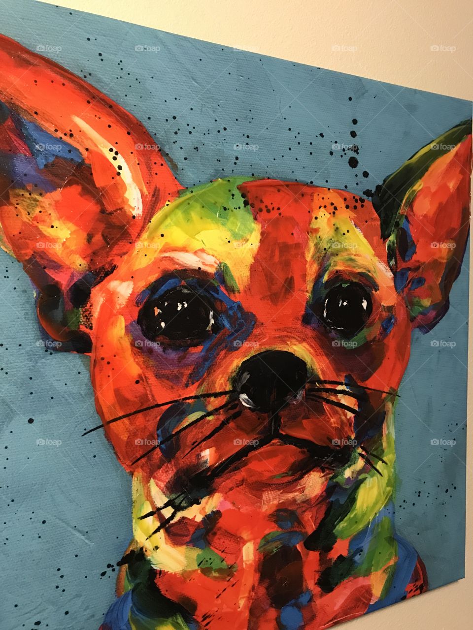 A painting of a Chihuahua