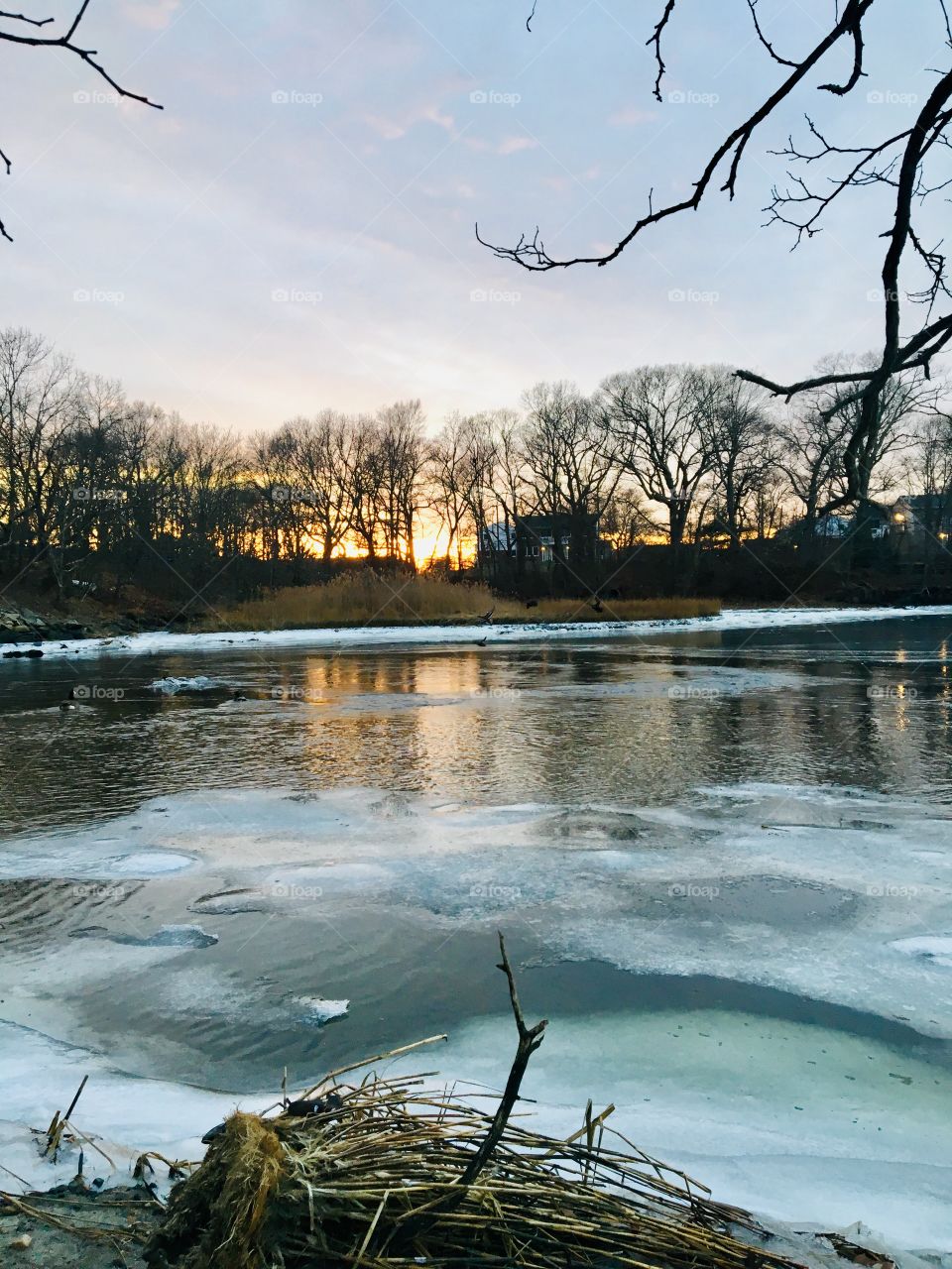 Frozen lake 