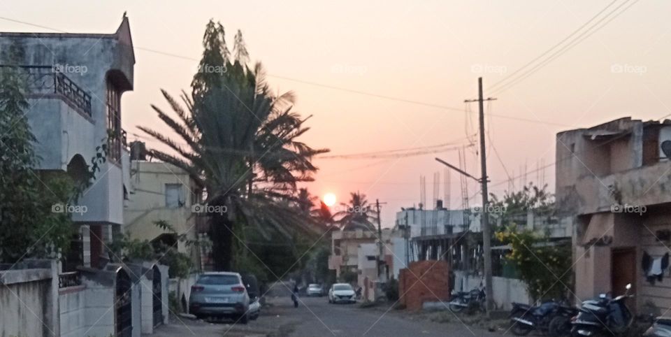 Beautiful sunrise 🥰🌄🌄💓 in my city. it's beautiful scenes. fresh air and climate in time of morning sunrise.