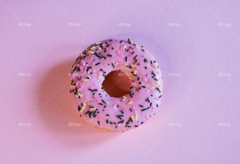 Pink donut