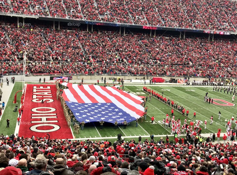 Opening Ceremonies at the OSU Football Game