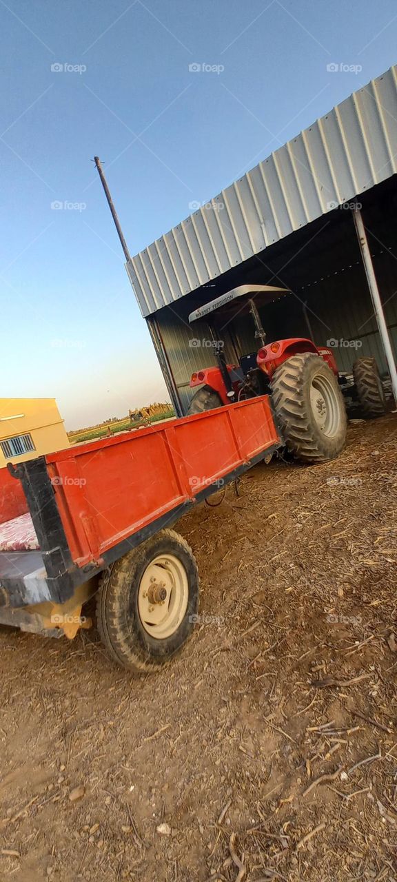 Plowing with loading cart