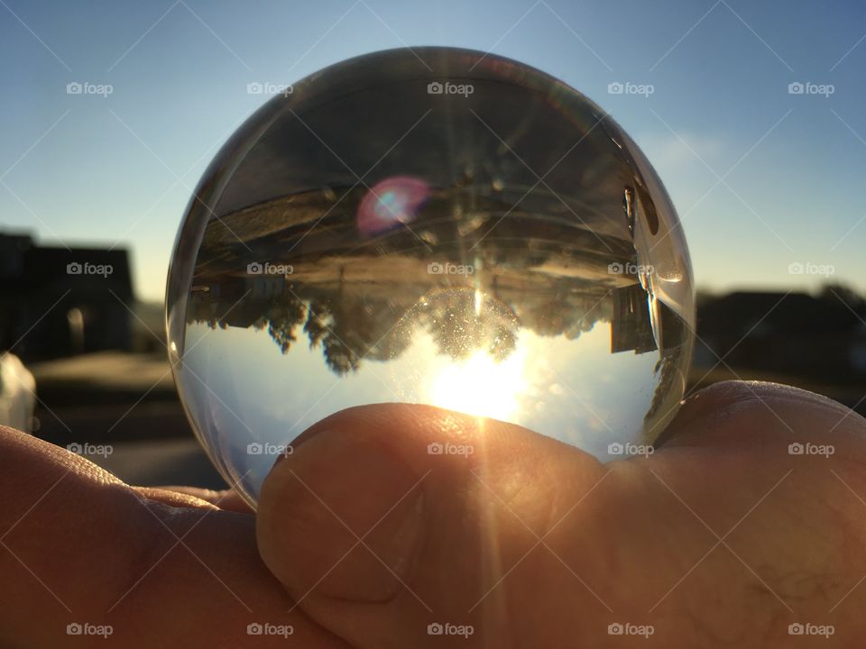 Glass Globe Sunrise