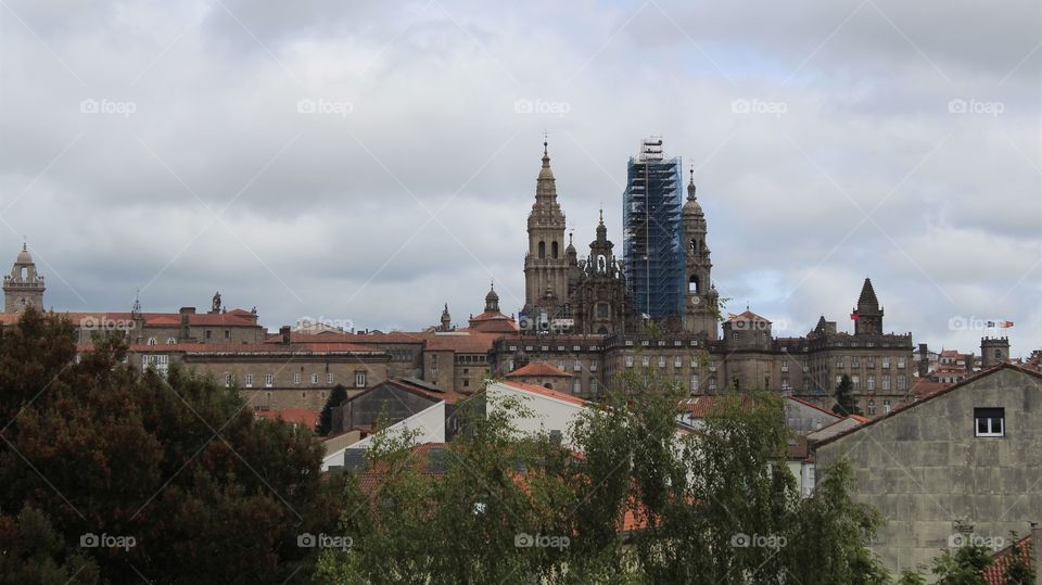 The imposing Cathedral of Santiago de Compostela (Galician: Catedral de Santiago de Compostela) marks the traditional end of the Way of St. James pilgrimage route. #Santiago #Pilgrimage #Spain #UNESCO