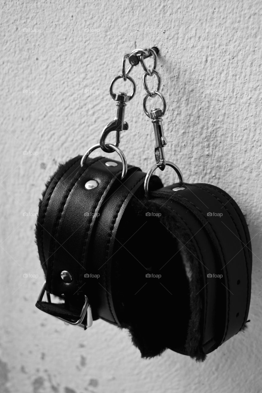 Leather belt for wrist, handcuff