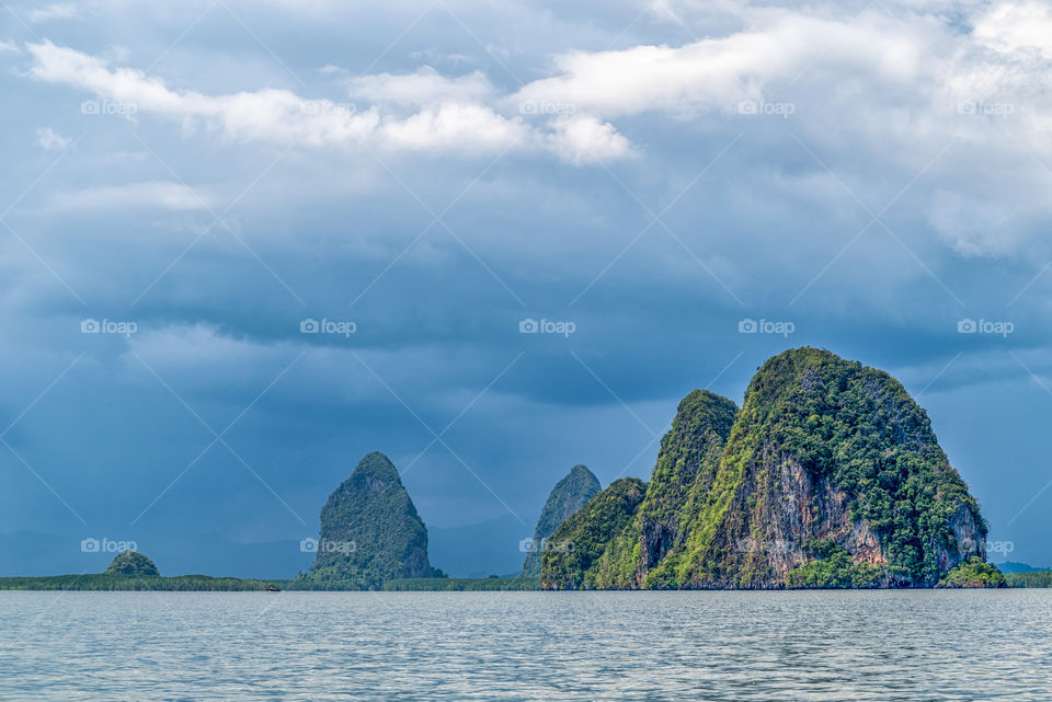 Beautiful sea scape in the southern of Thailand