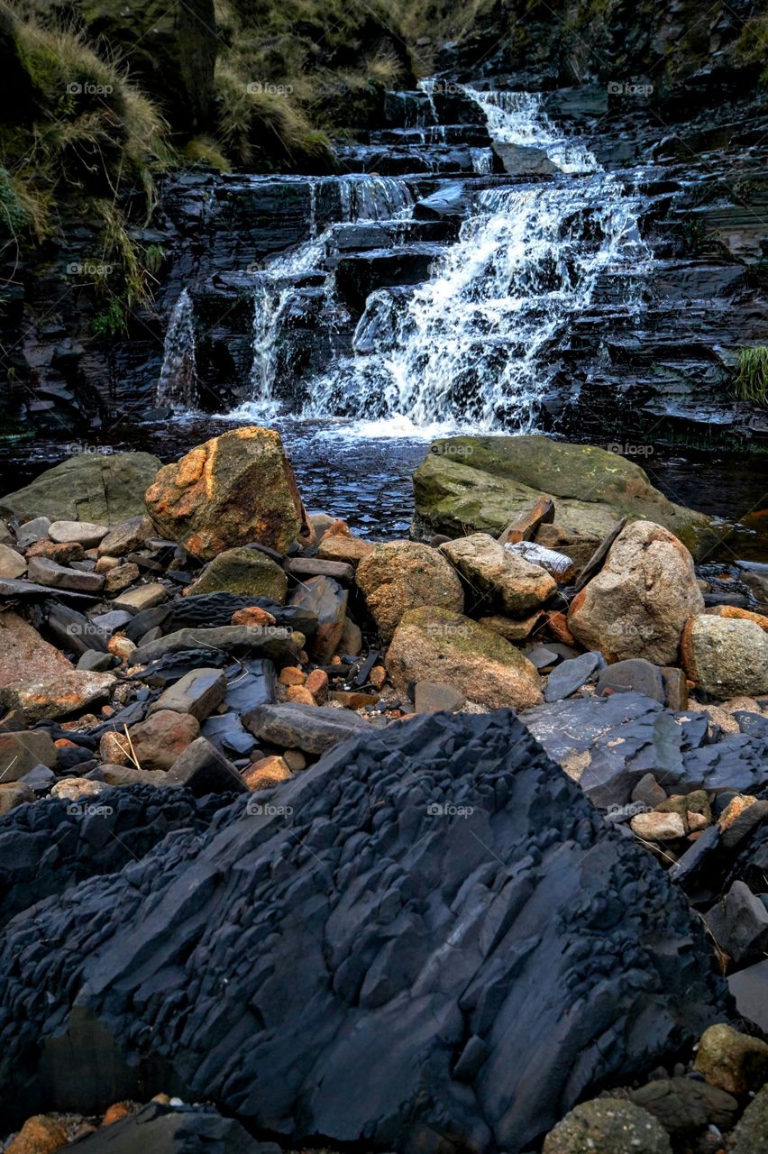 View of waterfall