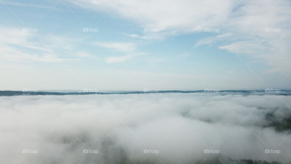 Above the clouds or clouds in the valley 