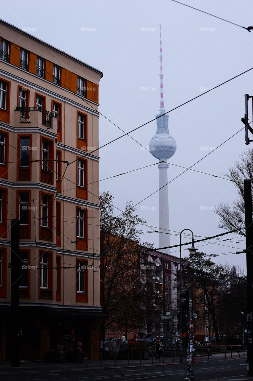 Cold day in the communications tower of Berlin