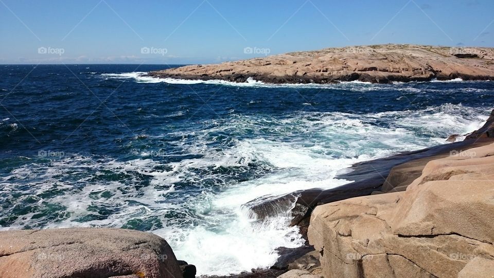 waves and cliffs