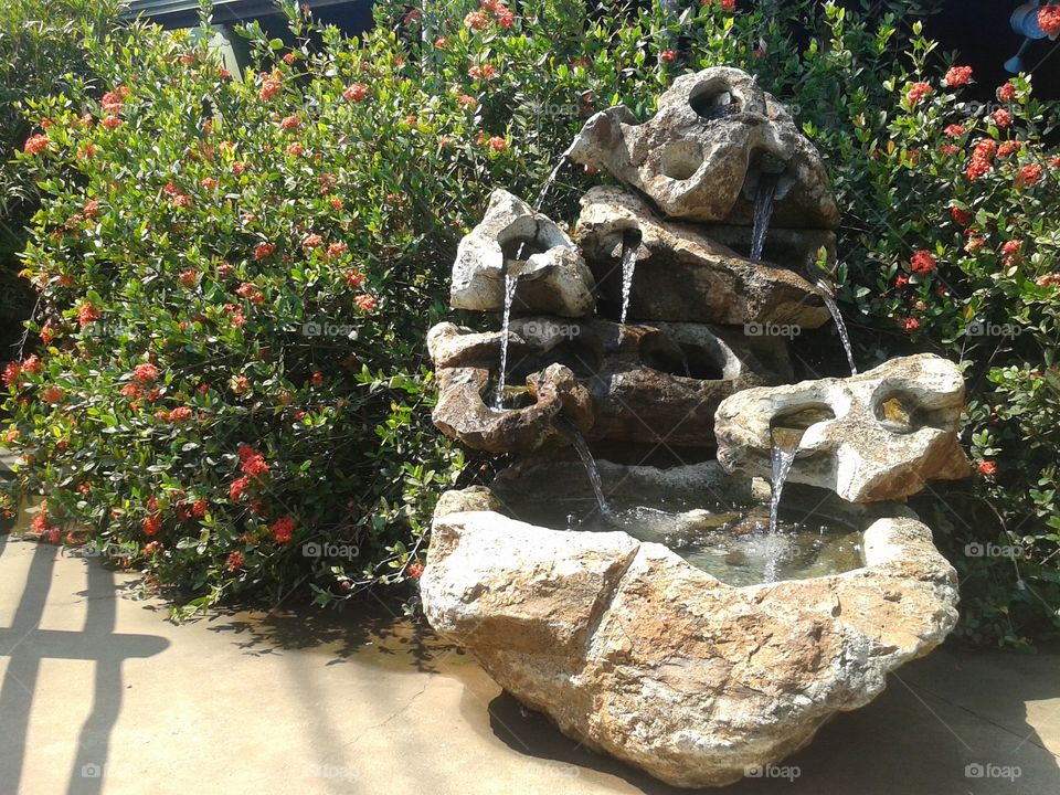 Fountain made of natural stone