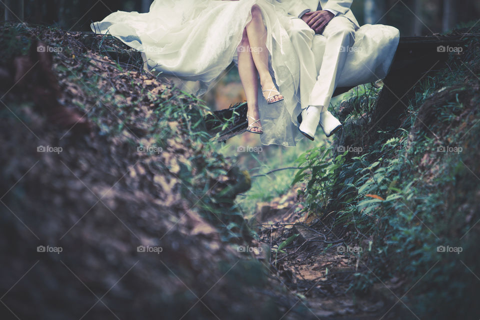 Couple in forest