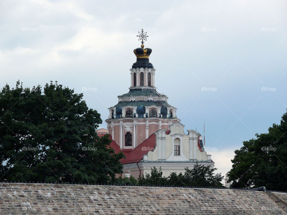 The Bastion of Vilnius City Wall & Church of St Casimir