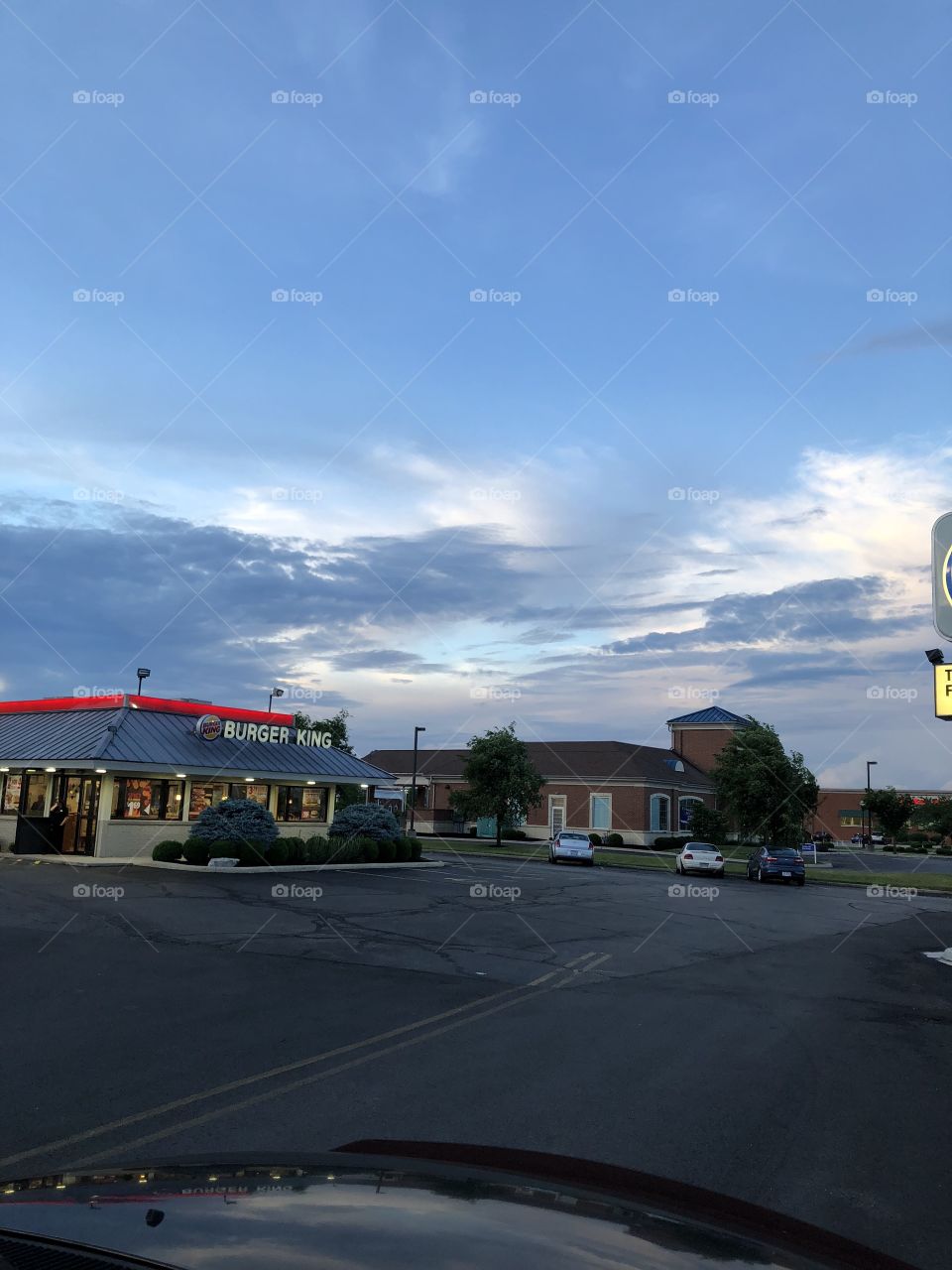 Sunset at Burger King 