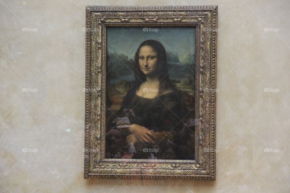 An actual picture of the real Mona Lisa. 