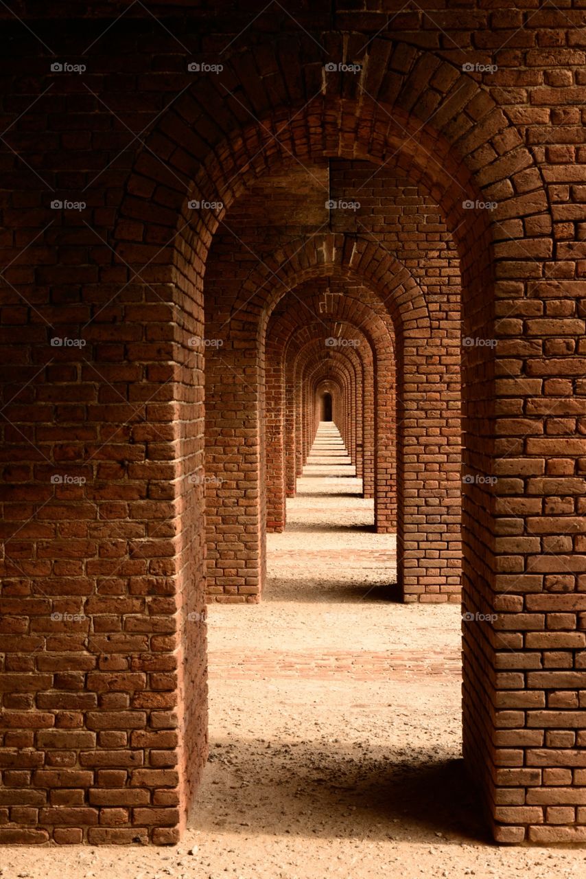 Brick arch way