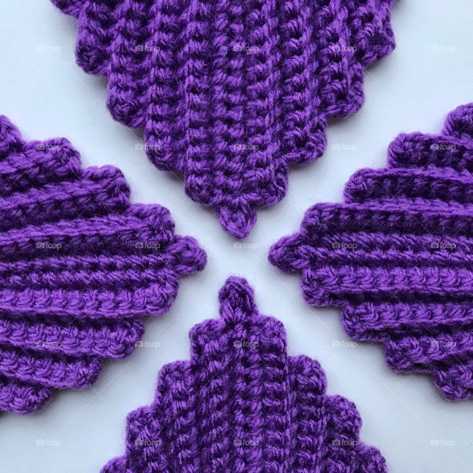 Purple knitted 