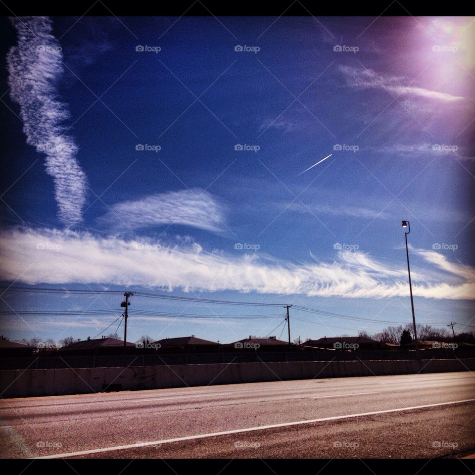 sunny cloud blue sky columbus ohio by jasonemarks