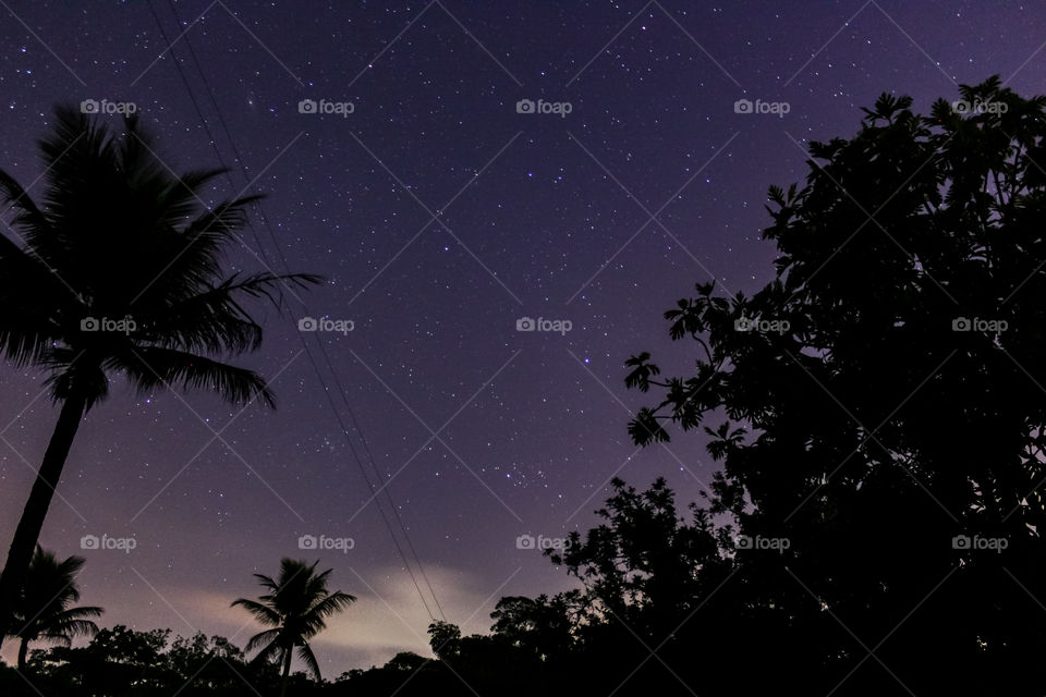 Beautiful starry sky registered in Brazil