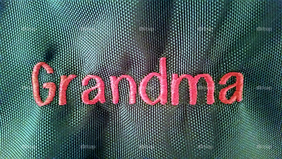 "Grandma" embroidered on Tote Bag