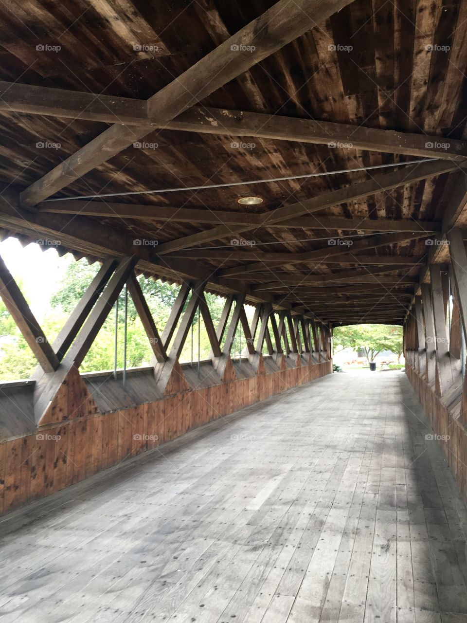 Covered bridge in St. Marys Ohio 