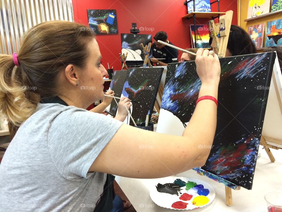 Painting outer space 