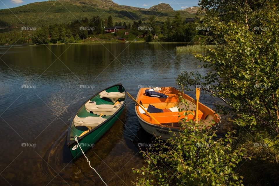 Canoe and row boat