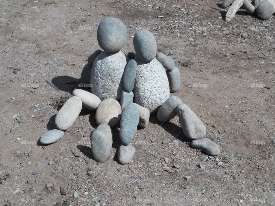 People made of rocks