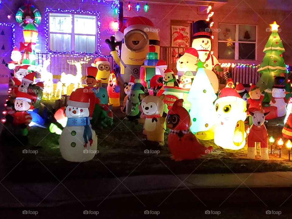 Christmas outdoor inflatable palooza!