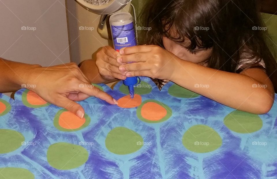 Making a peacock tail
