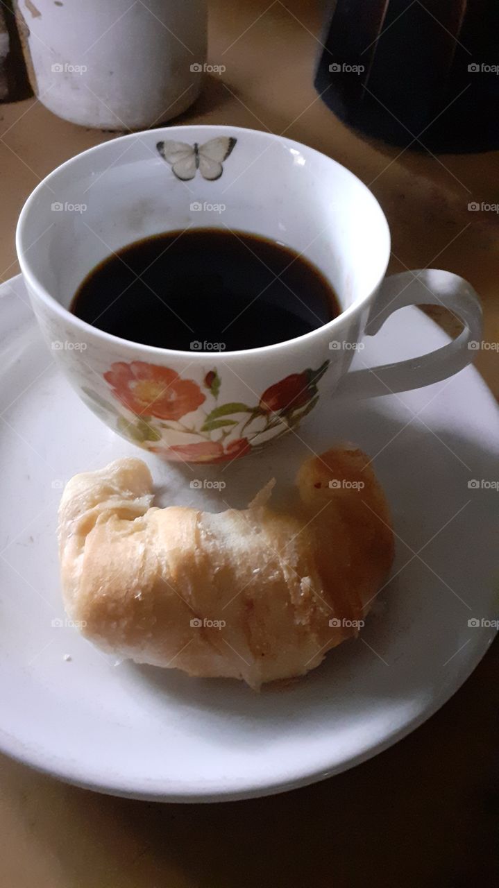 café con media luna