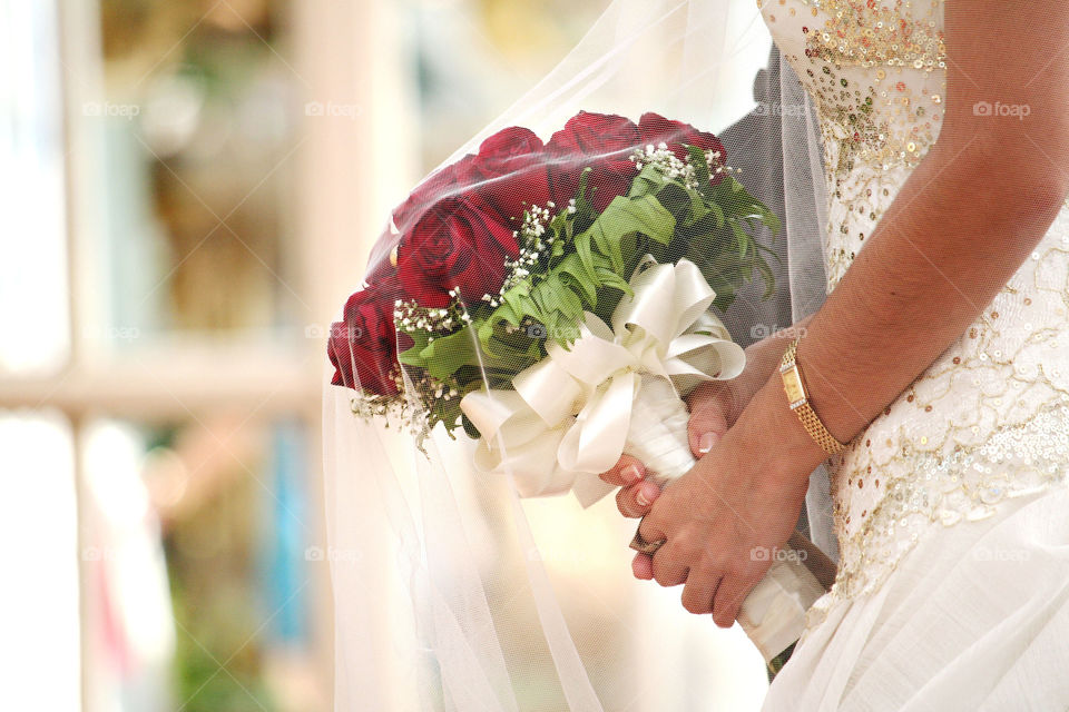 bride at a wedding