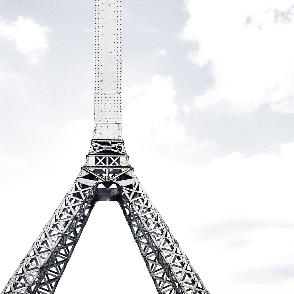 Tower's cross of Christ in Saint Etienne in France