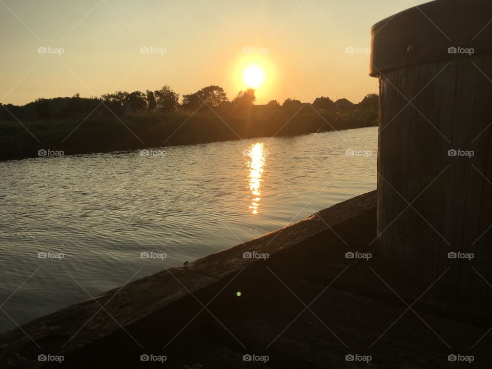 Sunset, Water, Dawn, Landscape, Beach