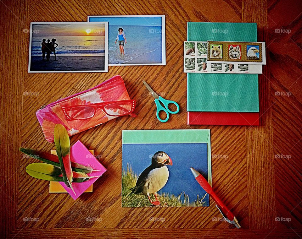 Desktop from above . Desktop from above
