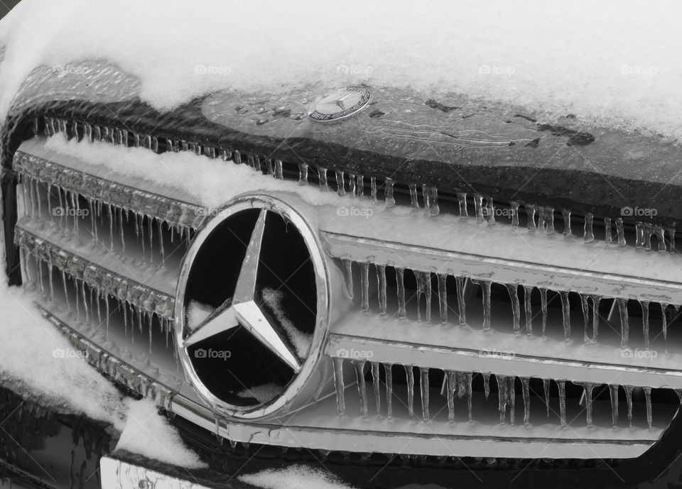 Mercedes on ice