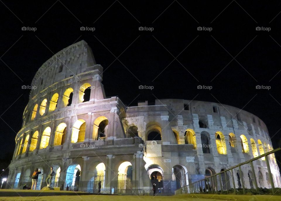 the Colisseum by night - Rome