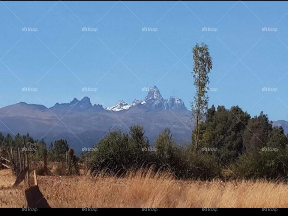 At the foot of Mt Kenya