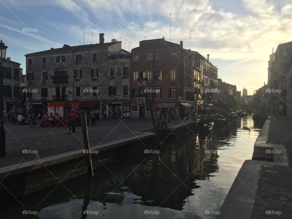 Sunset in Venice 