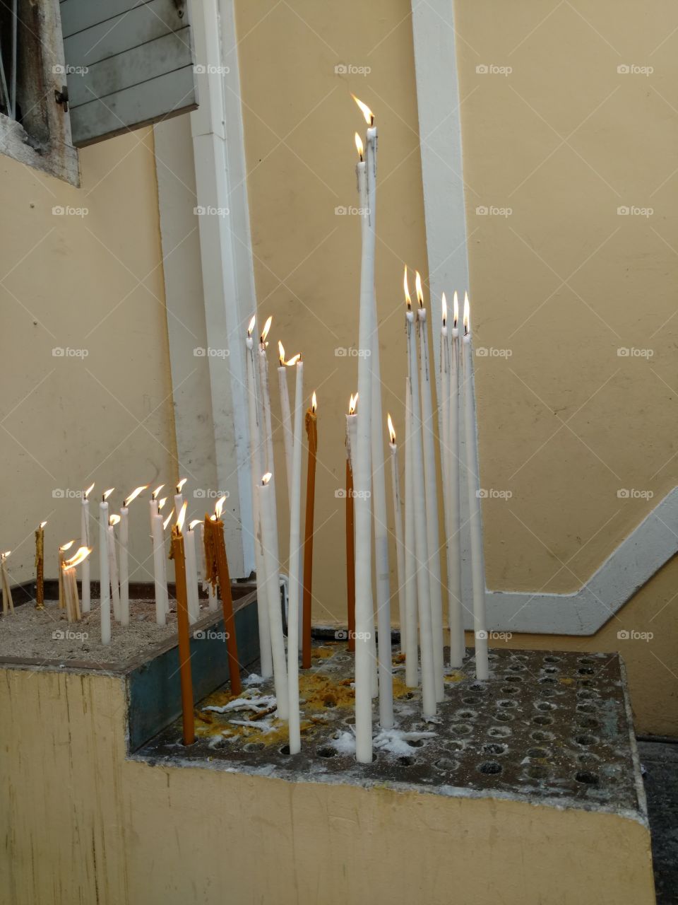 Prayer Candles Alight