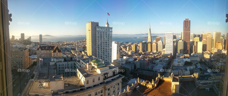 Top of the Mark, San Francisco. Taken from the bar at the top of the Intercontinental