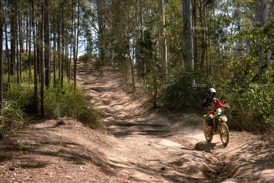 Motorcycling Down the Dusty Road