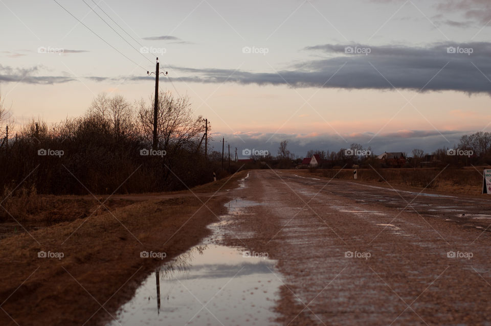 Road outside the city
